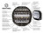 2x Triple-R Light Sentinel 7 Inch Combo Beam LED Bulb | 5208 Lumens, Black Housing, Slim Mount Kit