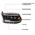 Sleek Dual Projector Headlights | Enhance Visibility | Set of 2 | Clear Lens | Matte Black Housing