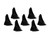 4x Enhance Your GD01 Series 20x10 Rims | Black Plastic Spoke Inserts Set of 7 - Strong, Aerodynamic, Easy Install