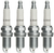 4x High Performance Spark Plug | 1994-2011 Various Fitment | Dodge Ram, Mitsubishi Raider, Porsche, Chevrolet | Dependable & Long-Lasting | SAC-9 Technology