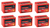 6x Odyssey Battery Battery ODS-AGM8E Extreme Series; 12 Volt; 100 Cold Cranking Amps/310 Pulse Hot Cranking Amps; 5.4 Inch Length; 3.4 Inch Width; 3.9 Inch Height