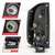 ANZO USA LED Tail Light Assembly | Black Housing | Clear Lens | Red Brake/Signal/Running and White Reverse Lights | Set of 2