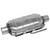 Walker Exhaust Catalytic Converter 15042 EPA Standard Universal; Large Oval Stainless Steel Case; Single 2-1/2 Inch Slip-Fit Inlet; Single 2-1/2 Inch Slip-Fit Outlet; 13 Inch Body Length/18 Inch Overall Length