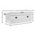Weather Guard White Steel Tool Box | Extra Deep Single Lid | Smooth Surface | 15 Cu Ft Capacity