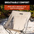 Ultimate Comfort Baja Camp Chair | Foldable & Sturdy | Sand Color | 250lb Capacity