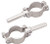 Sea Dog Oarlock 582060-1 Fits 3/4 Inch To 1-7/16 Diameter Oars; Zinc Plated; Steel; Clamp-On; Set Of 2
