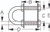 Strong 16000lb Stainless Steel Bow Tie Down Anchor | Corrosion Resistant, Ideal for Boats | Adjustable Nuts