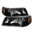 Xtune Headlight Assembly | Crystal Clear Lens | Black Housing | Set Of 2 | Greatly Enhances Vehicle Look