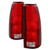 Upgrade Your Ride | Xtune Red Lens Tail Light Assembly Set of 2 | Chrome Housing | Fits OE Bulbs