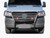 Black Horse Offroad Grille Guard | Welded 3-Piece Bolt-Together Construction, Steel, Modular, With Brush Guard, 5.3 Inch Round Flood Red Trim LED Lights