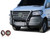 Black Horse Offroad Grille Guard | Welded 3-Piece Bolt-Together Construction, Steel, Modular, With Brush Guard, 5.3 Inch Round Flood Red Trim LED Lights