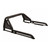 Black Horse Offroad Truck Bed Bar GLRB-01B-PLFR Gladiator; 3 Inch Tubular; Fits Up To 40 Inch Light Bar; With Two Red 5.3 Inch Round LED Flood Lights; With Third Brake Light; With Bed Rails; Powder Coated; Black; Steel