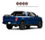 Black Horse Offroad Truck Bed Bar GLRB-01B-PLFR Gladiator; 3 Inch Tubular; Fits Up To 40 Inch Light Bar; With Two Red 5.3 Inch Round LED Flood Lights; With Third Brake Light; With Bed Rails; Powder Coated; Black; Steel