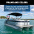 SureShade 2 Bow Square Tube Pontoon Boat Bimini Top | Fits Boats 92-102 Inch | 10ft Canvas | UV Resistant | Telescoping Frame | Easy Installation