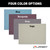 Outdoor Mat | 9x6 ft Gray Polyvinyl | UV/Mold/Mildew Resistant | With Grommets & Carry Bag