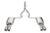 Corsa Xtreme Cat Back Exhaust System Kit | 304 Stainless Steel, Dual Exit, Quad Polished Tips