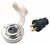 Seadog Chrome Plated Brass Power Port Socket | Polarized for 2-Conductor Deck Cable Outlet