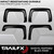 Instantly Upgrade Your Truck | TFX Pocket Style Fender Flares - Black Smooth Finish | Universal Fit | Extended Tire Coverage