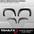 Durable TFX Fender Flares | Black Smooth Finish | Extended Coverage | Stainless Hardware Kit