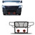 Enhance Your Ride with Black Horse Offroad Grille Guard | Rugged 3-Piece Modular Design, Boosted with Red Trim LED Lights