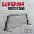 Ultimate Protection! Weather Guard Matte Black Aluminum Hex Rack | For Full Size Pick Up Trucks | Channel for Accessories | Mounting Brackets Included