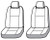 Ultimate Gray SeatSaver Seat Covers | Waterproof Polyester | Bucket Style | Set Of 2