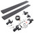 Go Rhino E-Board E1 Running Board | Easy Electric Deploy | Black Textured Aluminum | LED Lights