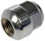 Dorman Lug Nut | Chrome Finish, Acorn Design, 22MM Hex Size, 1.122" Length, Steel Construction