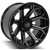 Unleash Your Ride with 4Play Wheels 22x12 | Gloss Black With Brushed Face | Compatible with TPMS