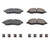 Power Stop Z17 Evolution Brake Pads | Low Dust Ceramic | Set Of 4 w/ Hardware