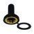 T-H Marine Toggle Switch Cover BE-EL-51300-DP Black; Weatherproof; With Brass Locking Ring