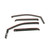 Westin Automotive Rainguard 72-88435 Wind Deflectors; Low Profile; In-Channel; Smoke; Acrylic; Set Of 4