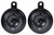 Hella Horn 002768821 S92 Series; 113 Decibels; 24 Volt; 72 Watt; 3.58 Inch Round; Black; Galvanized Metal; With Mounting Brackets