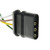 T-H Marine Trailer Wiring Connector Extension BE-TR-59380-DP 4-Way Trunk Side Connector; 4 Pole Male And Female Trailer Ends; Color Coded Wires; 24 Inch Length; 12 Volt DC