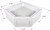 Durable Polar White Shower Pan | Neo Angle Design | Center Drain | Made in USA