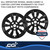 Coast To Coast Gloss Black Wheel Skins | 16 Inch | Snap-On Fit | Set Of 4 | Upgrade Your Vehicle Appearance!
