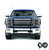 Black Horse Offroad Grille Guard 17GT28MA-PLFB 3-Piece Modular; Powder Coated; Black; Steel; Modular; 1-1/2 Inch Diameter; With Brush Guard; Without Skid Plate