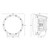Rigid Lighting Driving/Fog Light 36412 Driving/Fog Light; 360 Series; LED Bulb; 6 Inch Round; 72 Watt; 5.1 AMP Draw; Spot Beam; 12-LED RGBW Backlighting; 8670 Raw Lumens; Black Housing; Surface Mount