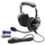 Rugged Radios Headphones H22-STX Ultimate; Hard Wired Coil Cord; Adjustable; Carbon Fiber; With Cloth Ear Covers