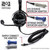 Rugged Radios Headphones H22-STX Ultimate; Hard Wired Coil Cord; Adjustable; Carbon Fiber; With Cloth Ear Covers