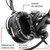 Rugged Radios Headphones H22-STX Ultimate; Hard Wired Coil Cord; Adjustable; Carbon Fiber; With Cloth Ear Covers