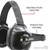 Rugged Radios Headphones H22-STX Ultimate; Hard Wired Coil Cord; Adjustable; Carbon Fiber; With Cloth Ear Covers