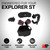 K & N Filters Cold Air Intake 63-2622 63 Series AirCharger; Black Polyethylene Tube; Red Filter; With Air Box