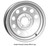 Vesper 16x6 Trailer Wheel | Silver Finish, 2 Piece Steel Construction, TPMS Compatible
