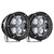 Rigid Lighting Driving/Fog Light 36402 Driving/Fog Light; 360 Series; LED Bulb; 4 Inch Round; 28 Watt; 4 AMP Draw; Spot Beam; 4-LED RGBW Backlighting; 3060 Raw Lumens; Black Housing; Surface Mount