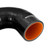 Mishimoto Radiator Hose MMHOSE-RAM-03IHBK Black; Silicone; With Worm Gear Clamps