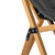 Overland Vehicle Systems Camping Chair 30100041 Bucket; Folding; Black; Wood Frame/Canvas Fabric; Without Headrest