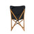 Overland Vehicle Systems Camping Chair 30100041 Bucket; Folding; Black; Wood Frame/Canvas Fabric; Without Headrest