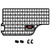 BuiltRight Industries Molle Cargo Panel 102403 Bedside Mount; Screw On; Powder Coated; Textured Black; Steel