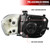 Spec-D Tuning Headlight Assembly 2LCLH-TUN05JM-RS Clear Lens; ABS Plastic Matte Black Housing; DOT/SAE Approved; Set Of 2; Bulbs Not Included